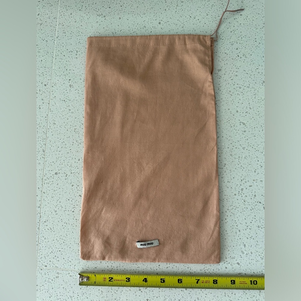 Miu Miu Tan dust bag